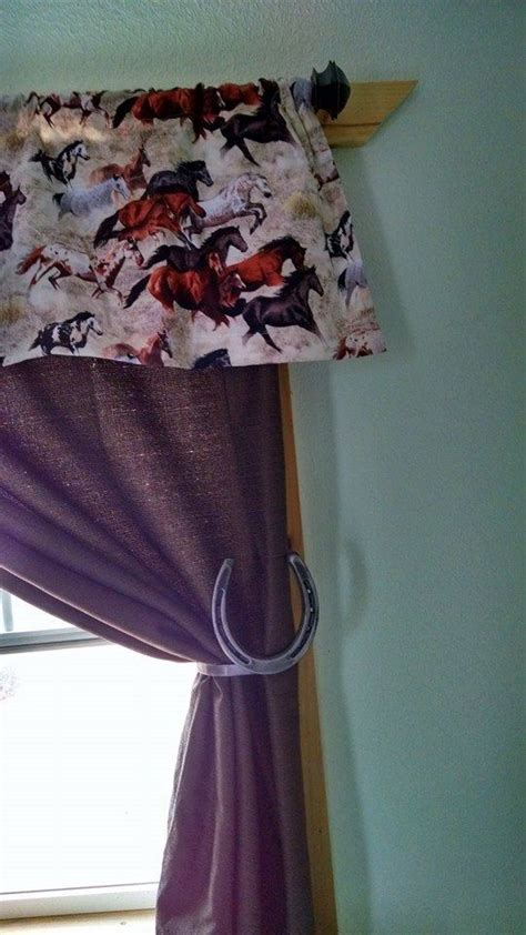 Very Cute Horseshoe Curtain Tie Backs Western Decor By Doublemfarms On