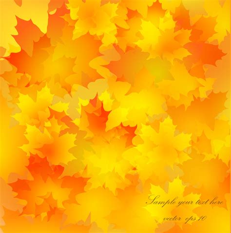 Autumn Golden Yellow Background Vector Vectors Graphic Art Designs In