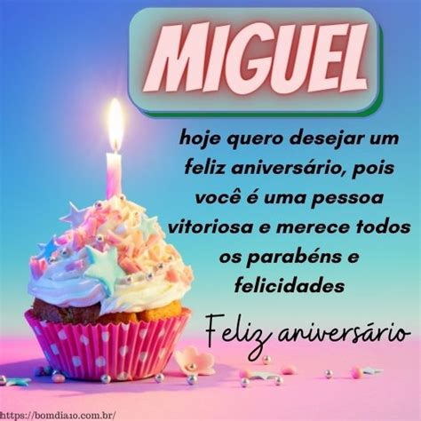 Parabens Miguel E Feliz Aniversario Mensagens De Aniversário