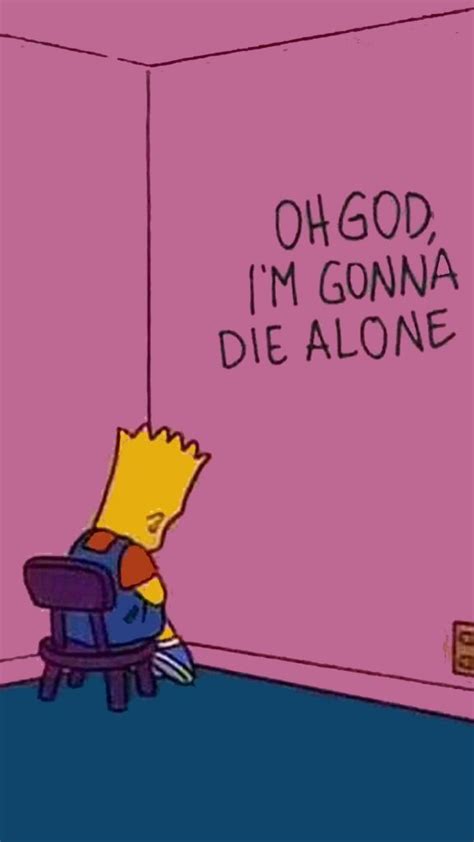1080x1920 Sad Bart Simpson Wallpaper De Triste Triste Dibujo Animado