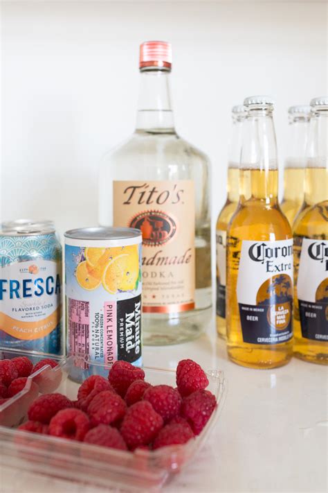 How to make this summer vodka drink: Raspberry Peach Summer Beer Recipe | CC and Mike ...