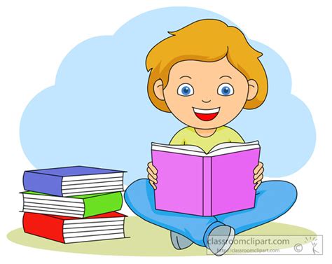 Kid Reading Reading Books Clipart 6 Wikiclipart