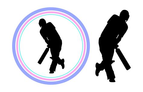 Cricket Sports Player Silhouette Free Graphic By Gfxexpertteam