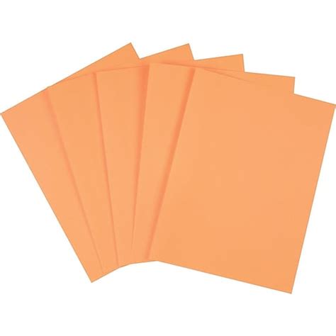 Staples Brights Multipurpose Paper 20 Lbs 85 X 11 Orange 500