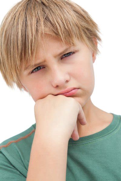 Young Boy Thinking About Something Stock Photo By ©wavebreakmedia 26987139