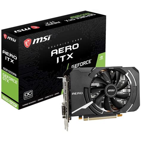 Carte Graphique Msi Nvidia Geforce Gtx 1660 Super Aero Itx Oc 6 Go Gddr6