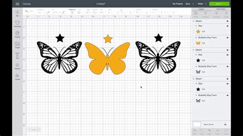 How To Create Multi Layer Butterfly Svg Cricut Youtube