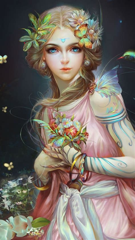 Gorgeous Fairy Fantasy Outdoor Art 1080x1920 Wallpaper Anime Art Fantasy Beautiful