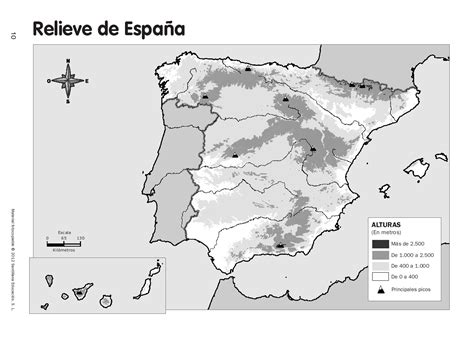 Mapa Mudo España 4 Primaria
