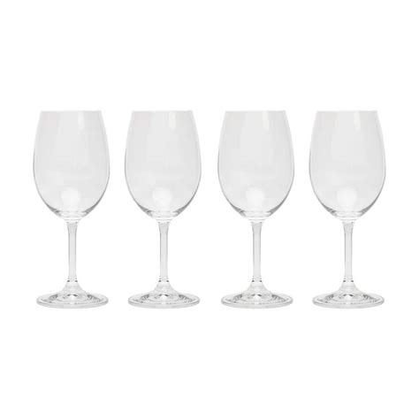 David Shaw Designs 12 Oz Modern White Wine Glass Set Set Of 4 Bc414 350 The Home Depot