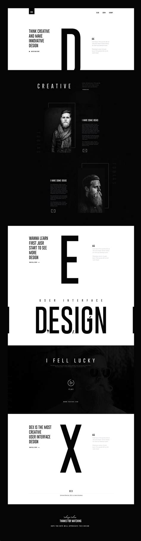 Dex Creative Landing Page Design On Behance Website Design