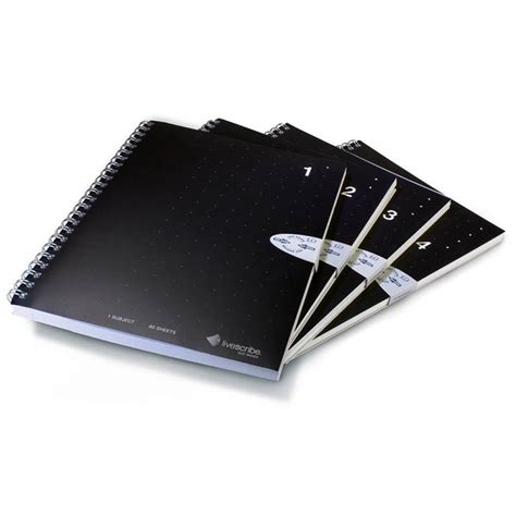 Livescribe A5 Spiral Lined Notebooks 4 Pack Anx 00003 Mwave