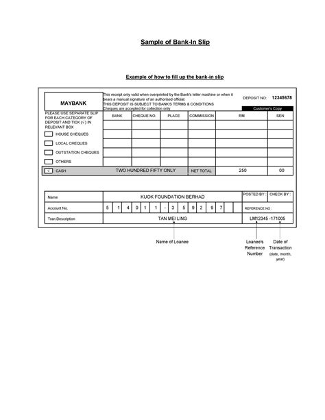 How To Fill Out A Deposit Slip With Cash Back Blank Deposit Slip Scam