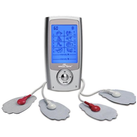 Easyhome 16 Mode Premium Handheld Tens Electronic Pulse Massager Unit With Rechargeable Battery
