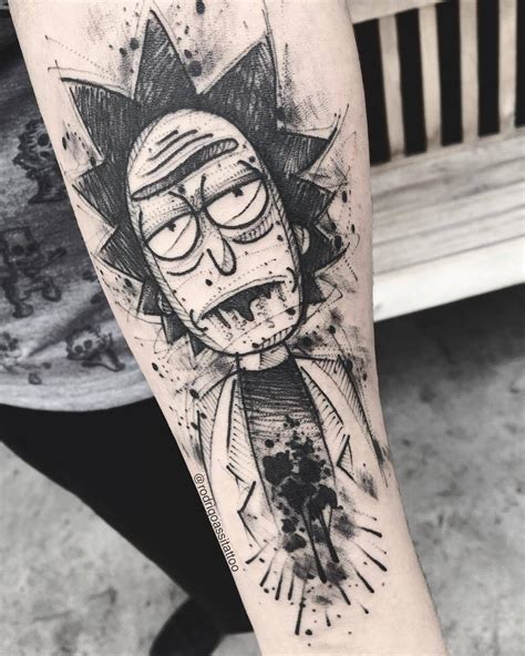 21 Rick And Mortys Tattoos Inkppl Tatuagem De Rick E Morty