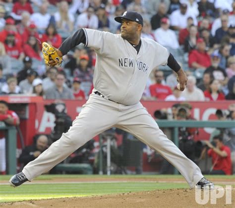 Photo New York Yankees Starting Pitcher Cc Sabathia Pitches In The
