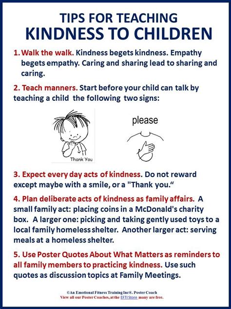 Good Parenting Tips Teaching Kindness Good