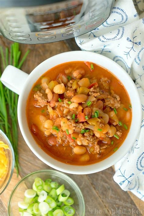 Mar 22, 2018 · while fajitas might feel like an indulgent pick, meme inge, r.d.n., says you should totally order this classic chili's dish. Pressure Cooker Chili with Dry Beans - Instant Pot ...