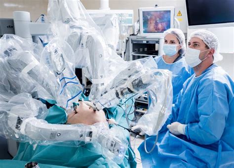 Surgery Minimally Invasive Surgery Patient During A Heart Surgery At A Hospital In Operating
