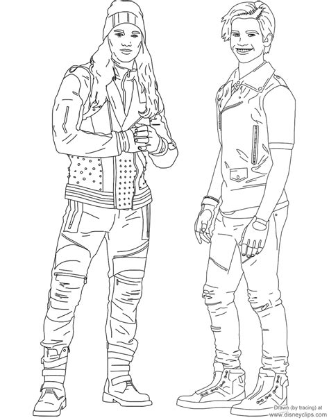 It cannot be denied that this activity can stimulate the imagination of descendants coloring pages coloring pages descendants ben and mal coloring page free. Descendants 2 Printable Coloring Pages | Disneyclips.com