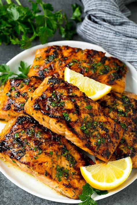Grilled Salmon With Garlic And Herbs Easy Grilling Recipes Popsugar