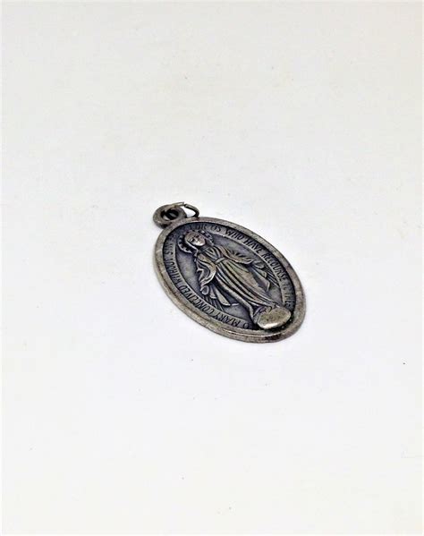 Vintage Mary Conceived Without Sin Mary Medal Religious Etsy