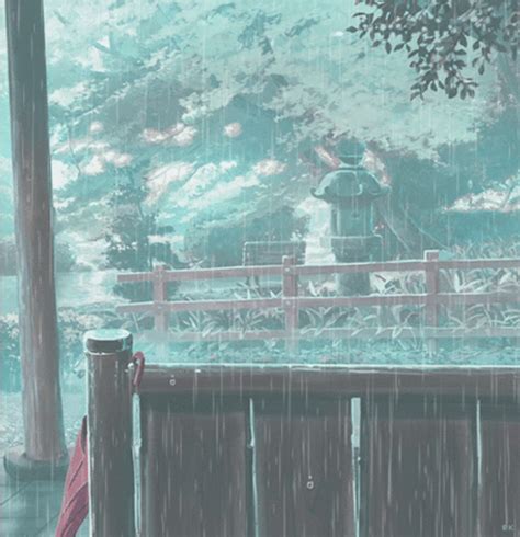 Anime Scenery Rain 