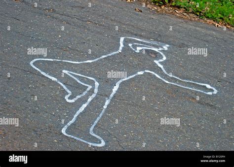 Dead Body Outline Chalk