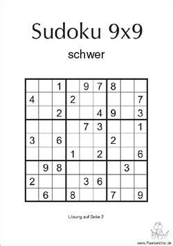 Um ein sudoku lösen zu können, muss man zahlen eintragen. Kostenlose Sudoku Vorlage- schwer | Sudoku rätsel, Sudoku ...