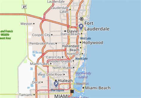 Michelin Miami Gardens Map Viamichelin