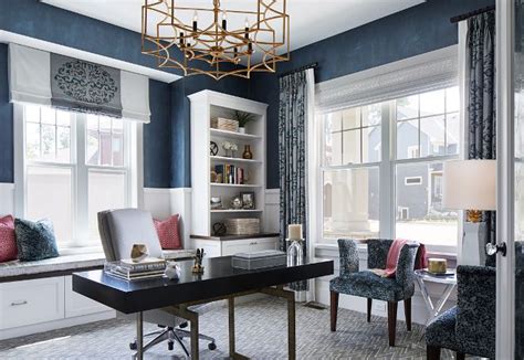 We did not find results for: Navy Home Office. A navy custom faux finish on walls bring ...