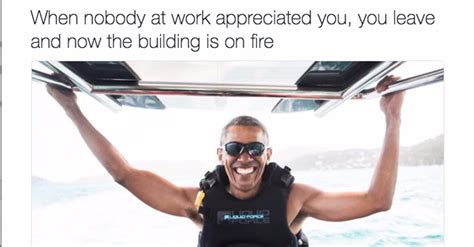 Best Barack Obama Vacation Memes Popsugar Tech