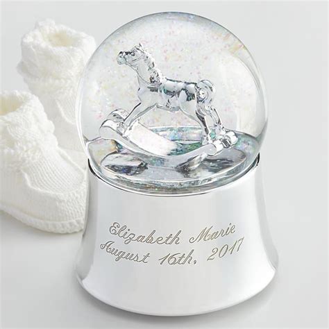 Rocking Horse Snowglobe Snow Globes Rocking Horse Personalized Baby