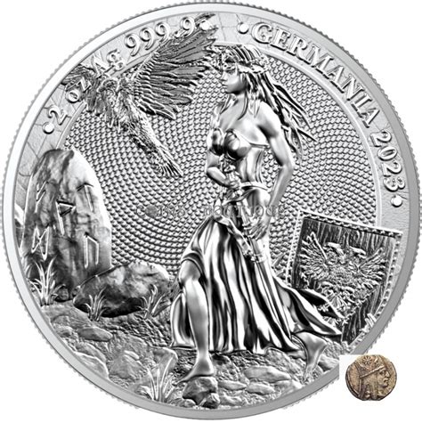 2023 Germania 2 Oz Silver Coins Boutique