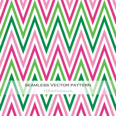 Pink And Green Zig Zag Seamless Pattern Vector Background Pattern