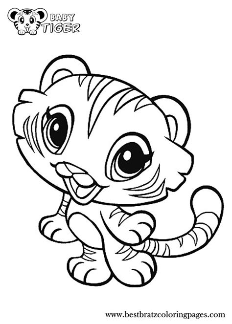 Even if you want coloring pages for yourself or your kids to fill the color in pages you can use our coloring pages for free. Baby Tiger Coloring Pages | Bratz Coloring Pages ...