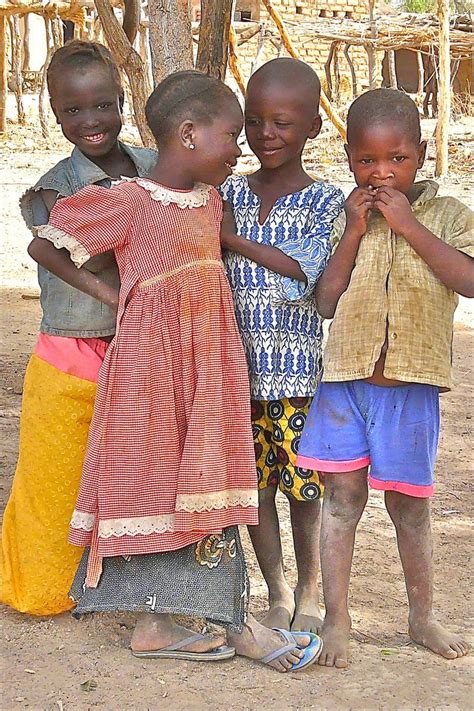 Burkina Faso Ivoorkust Schattige Kinderen Kinderen