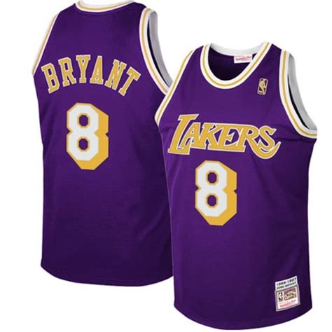 Mitchell And Ness Los Angeles Lakers 8 Kobe Bryant Purple 1997 Authentic