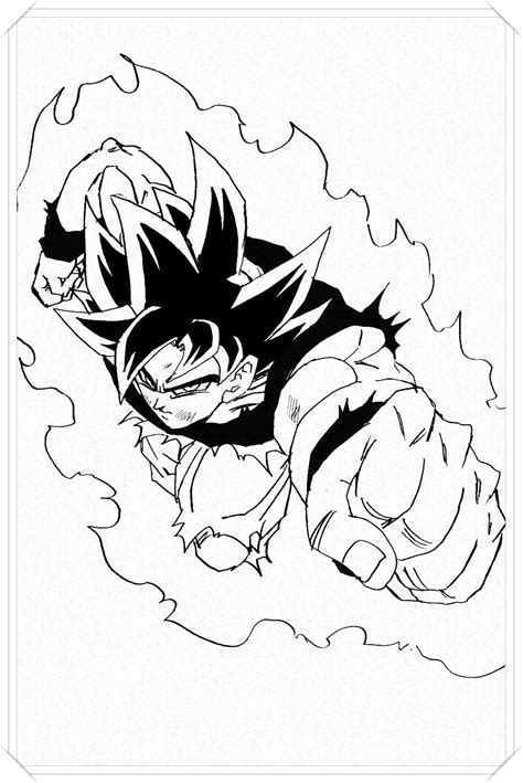 Dibujos Para Pintar De Goku Ultra Instinto Dibujos Para Colorear