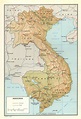 Detailed political map of Indochina. Indochina detailed political map ...