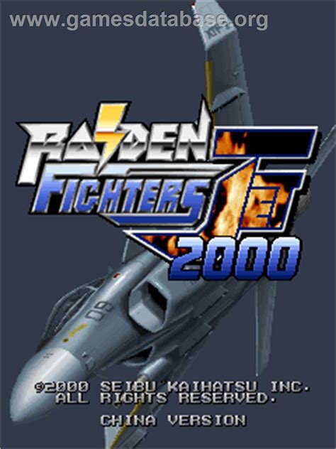 Raiden Fighters Jet 2000 Arcade Artwork Title Screen