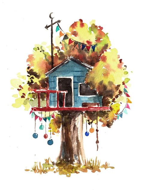 Tree House Painting Anim8r X Treehouse Digital Painting