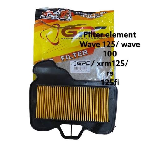 Gpc Air Cleaner Element Air Filter Wave125xrm125xrm Trinity Rs125