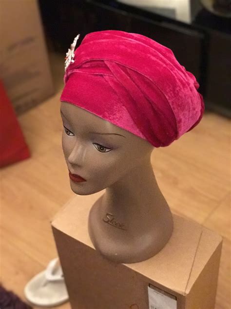 these beautiful turban is custom made and easy to wears and wrap for a trendy and classy look on