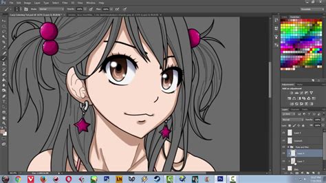 How To Color Anime Skin In Photoshop Cs6 Coloring And Cel Shading