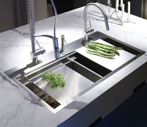 When used in bathtubs and showers acrylic is usually back with fiberglass to add strength and rigidity. Kitchen Sinks & Accessories - Designer's Plumbing