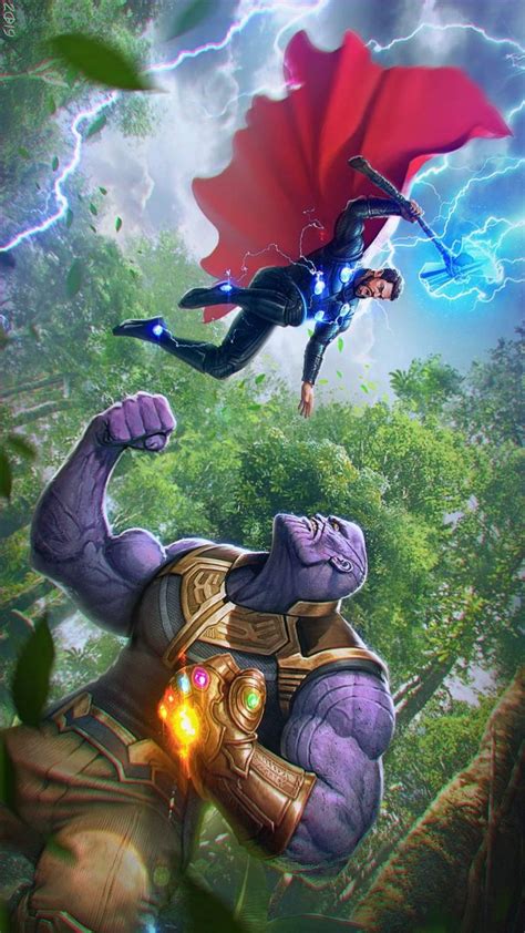 Thor Vs Thanos Iphone Wallpaper Iphone Wallpapers Iphone Wallpapers