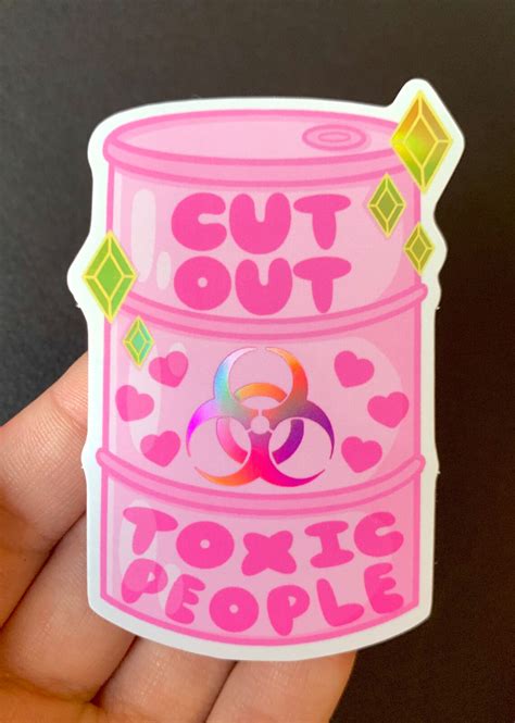 Kawaii Holographic Self Care Sticker Design 20 Etsy
