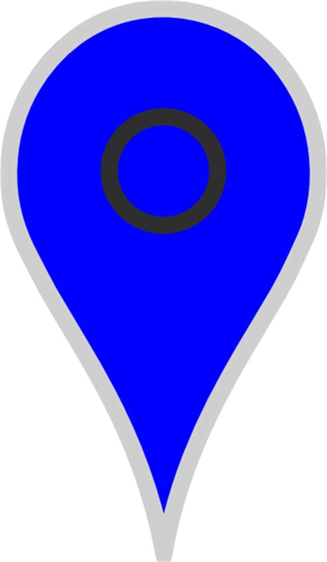 Our icons are free for everyone to use. Google Map Pointer Blue Clip Art at Clker.com - vector ...