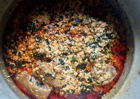 1 cup ground egusi ½ cup palm oil nigerian egusi soup | African food, Cooking, Food